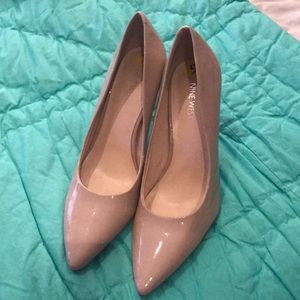 Tan Nine West heels